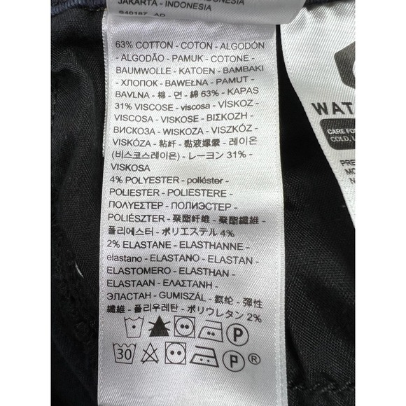 Levis 721 High Rise Skinny Ankle Jeans Womens 27 Black Cargo Stretch Denim Pants - Picture 9 of 16